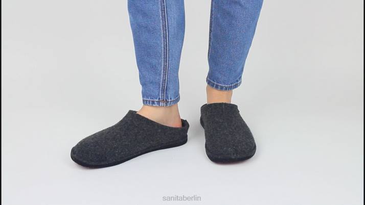 Sanita Färöer Frauen Holzkohle FNTH166 Schuhe