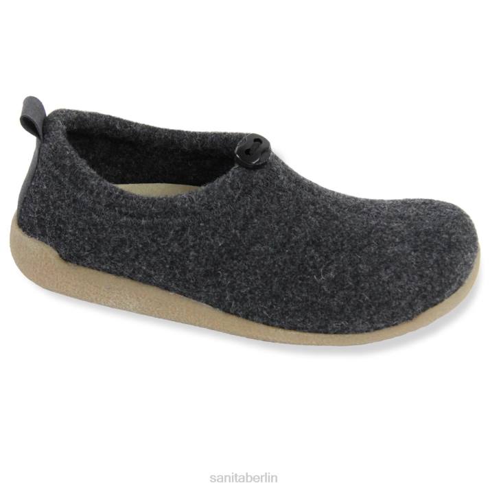 Sanita Lodge-Schuh Frauen Holzkohle FNTH164 Schuhe