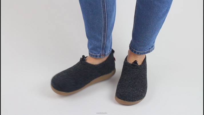 Sanita Lodge-Schuh Frauen Holzkohle FNTH164 Schuhe