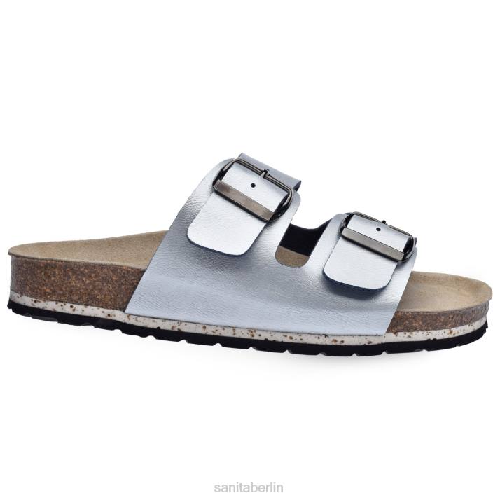 Sanita Ibiza Frauen Silber FNTH126 Schuhe