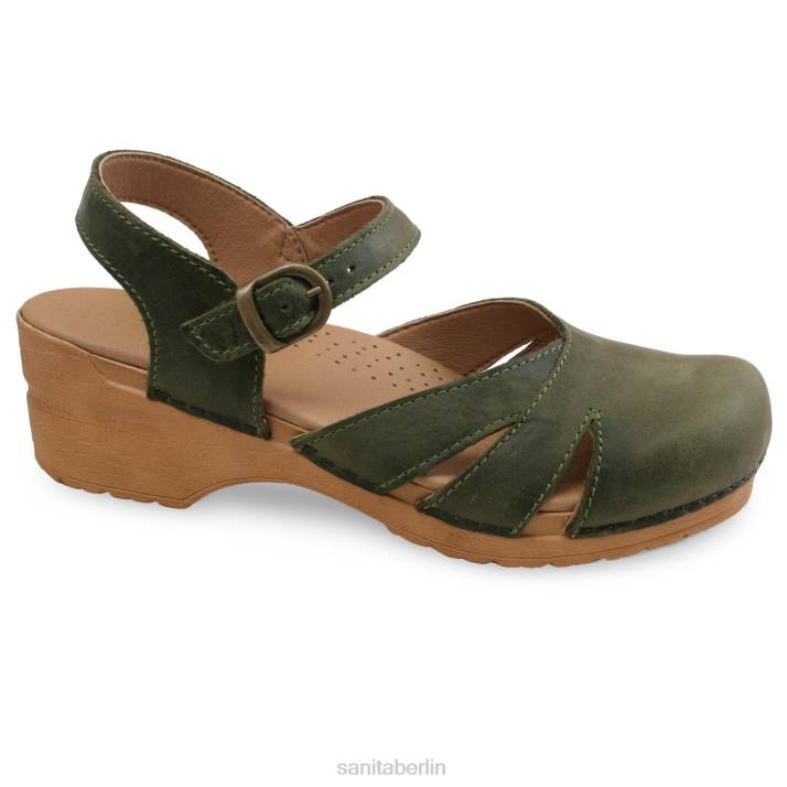 Sanita Margrethe Frauen khaki FNTH128 Schuhe