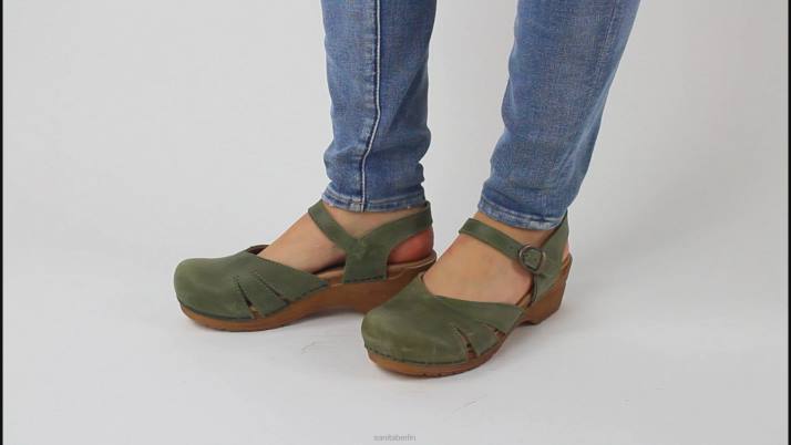 Sanita Margrethe Frauen khaki FNTH128 Schuhe