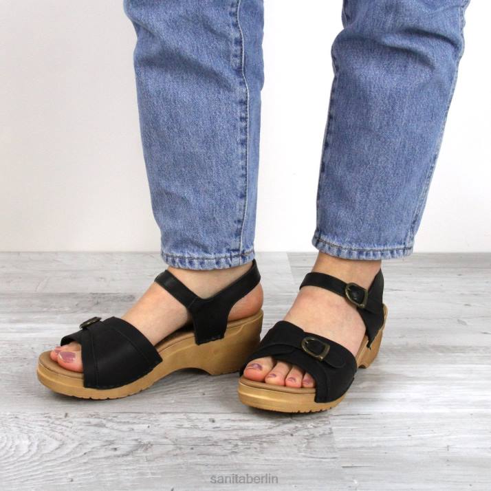 Sanita Sorrent Frauen Schwarz FNTH133 Schuhe