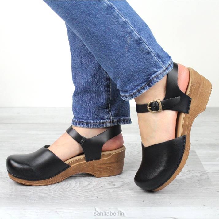 Sanita sansi Frauen Schwarz FNTH132 Schuhe