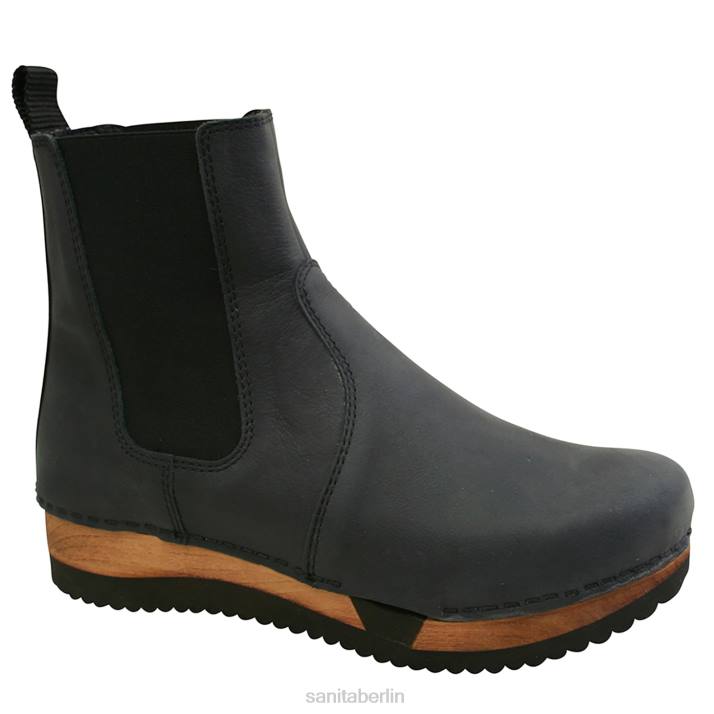 Sanita Rumi Frauen Schwarz FNTH141 Schuhe