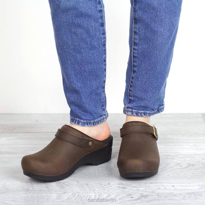 Sanita Morse Frauen antikbraun FNTH68 Schuhe