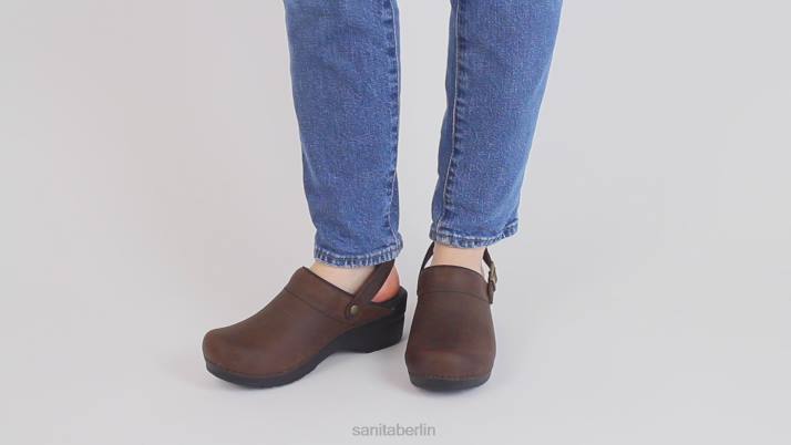 Sanita Morse Frauen antikbraun FNTH68 Schuhe