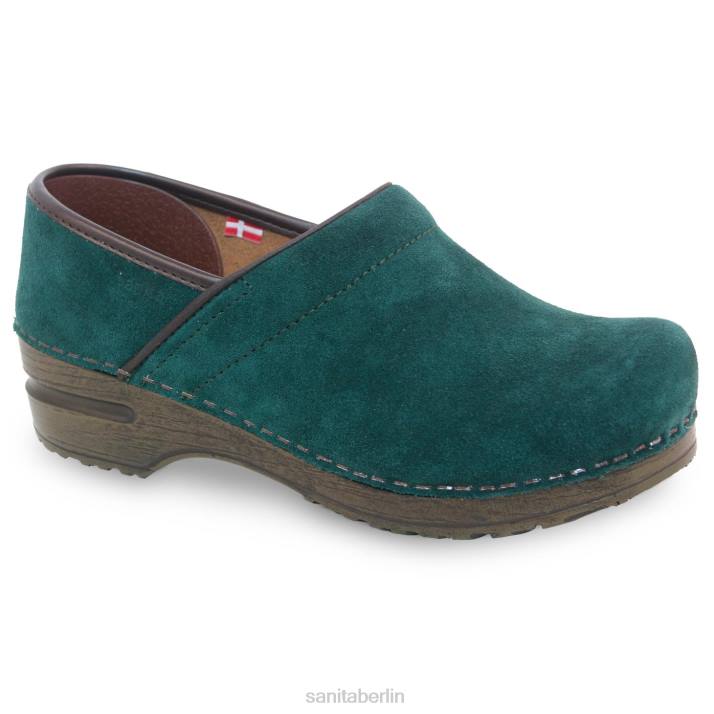Sanita Nina Frauen dunkelgrün FNTH73 Schuhe