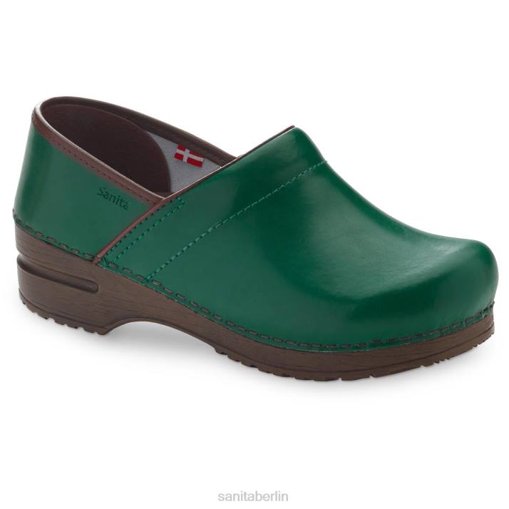 Sanita Profi. pu Frauen dunkelgrün FNTH110 Schuhe