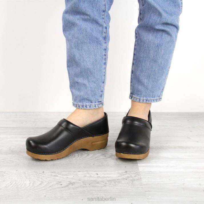 Sanita Profi. pu Frauen schwarz/braun FNTH109 Schuhe