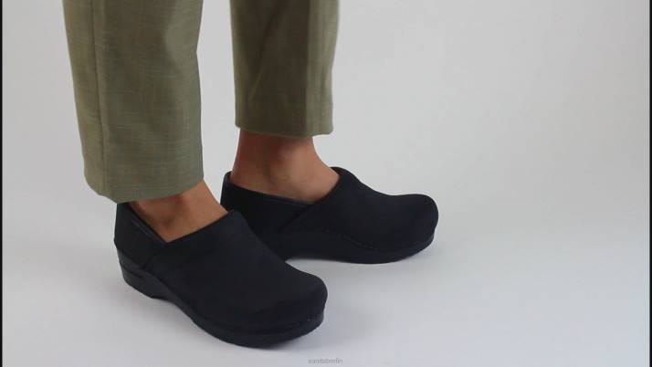 Sanita Profi. strukturiertes Öl Frauen Schwarz FNTH113 Schuhe
