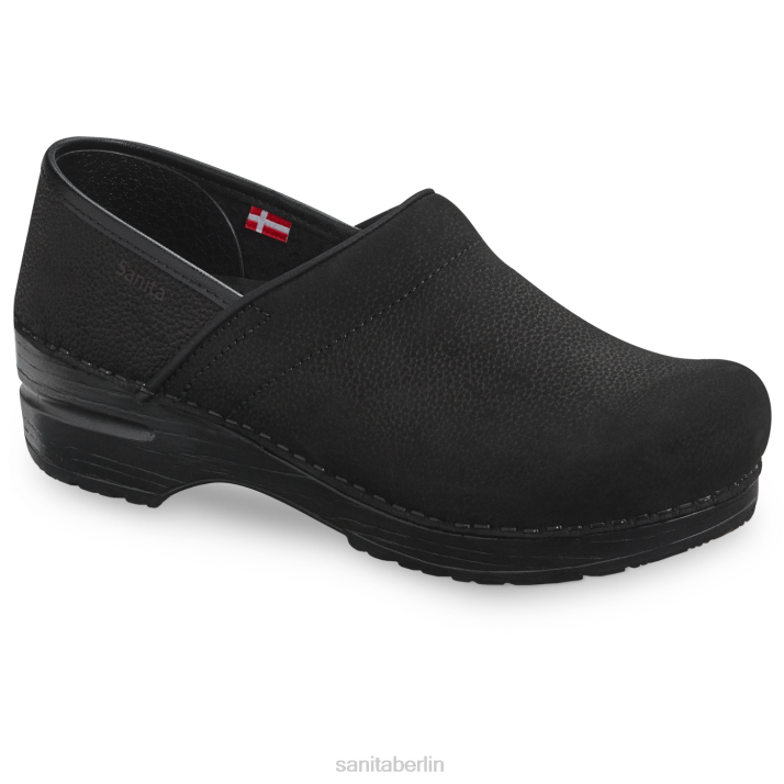 Sanita Profi. strukturiertes Öl Frauen schwarz schmal FNTH114 Schuhe