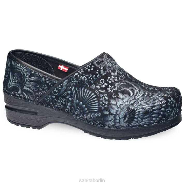 Sanita boteh Frauen blaues Paisley FNTH11 Schuhe
