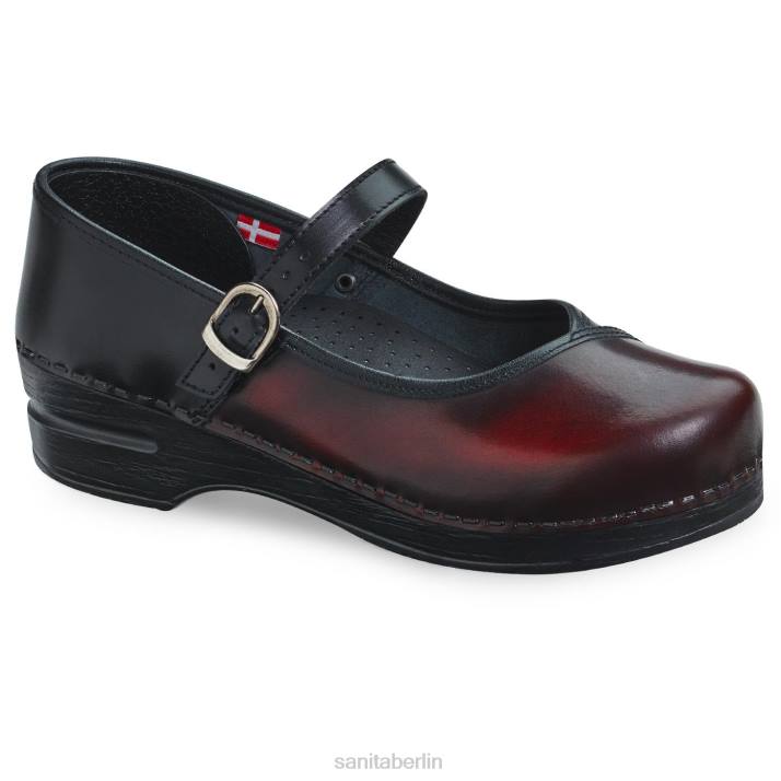 Sanita ewig Frauen Schwarz Rot FNTH40 Schuhe