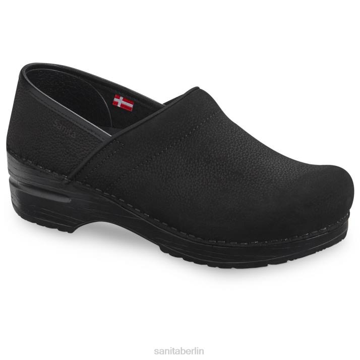 Sanita Profi. strukturiertes Öl Männer Schwarz FNTH188 Schuhe